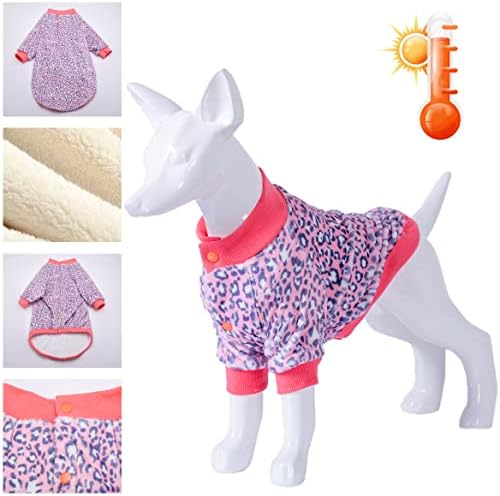 LovinPet PET džemperi, lagani kaputi za pse, nadogradnja lagana flanelna pasa zimska odjeća, tkanina koja se
