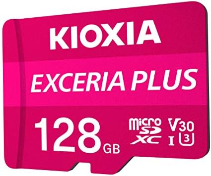Kioxia 128GB microSD Exceria Plus Flash memorijska kartica w/SD Adapter SDXC UHS-I U3 4k Class10