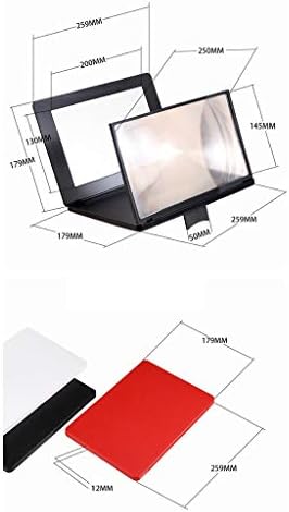 QFFL Portable projektor Screen Screen Lupa za sve pametne telefone 3D lupa Amplifier Screen sklopivo postolje