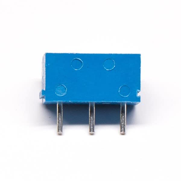 20kom plavi terminalni blok vijak tipa 3pin ugaoni kvadratni PCB nosač kroz rupu