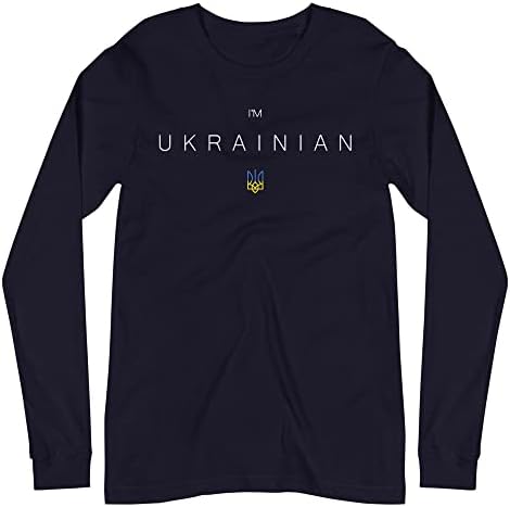 Banisiworld Ja sam Ukrajinski Zelensky Ukrajina - mali žuti plavi trident uniseks dugi rukav