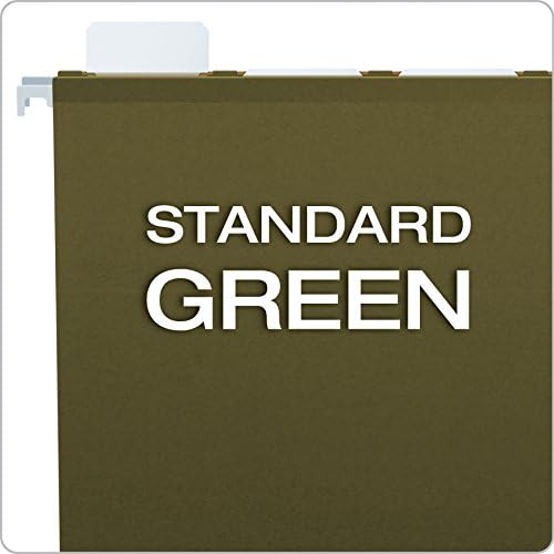 Pendaflex ready-Tab ojačane fascikle visećih datoteka, veličina slova, Standardno zelena, 5 Tab, 25 / BX