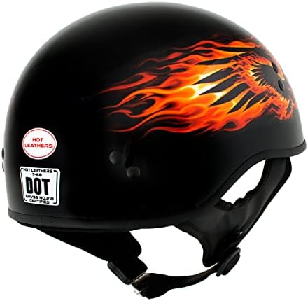 Hot Leathers HLD1006' Black Out Eagle ' motocikl Dot odobren Lobanja kapa pola pola kaciga za muškarce i žene Biker