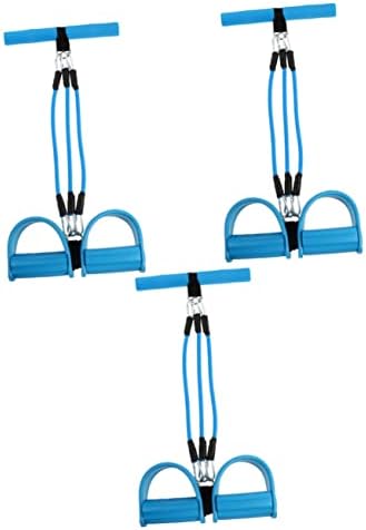 CLISPEED 2 kompleta bodybuildinga s tri cijevi za zgušnjavanje elastičnom Pedaliranom ručkom za proširivanje