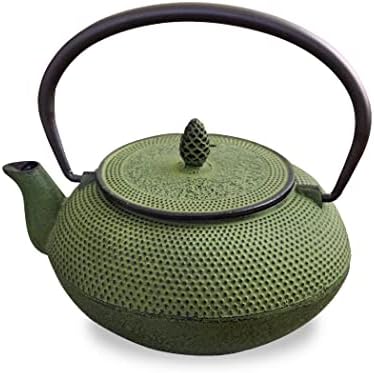 [Roji suradnici] Čajnik od livenog željeza, Nanbu Tekki čajnik,, napravljen u Japanu, sa cjedilom čaja, unutrašnjim emajlom, čajnicama, lonkom u boji, otvor zabrane vatre