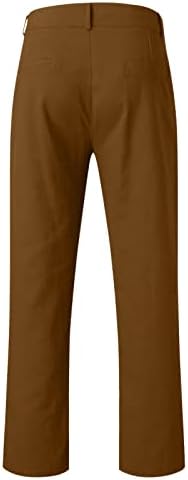 Miashui 6 pjena muške povremene poslovne čvrste tanke hlače patentni patentni patentni džepni džep naribavi olovke pantalone pantri