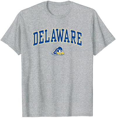 Delaware Fightin ' Blue Hens Arch Over Heather Grey T-Shirt