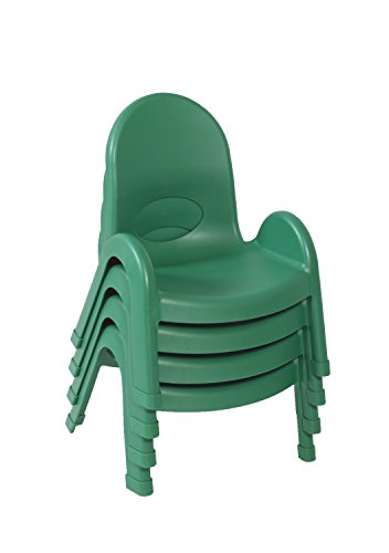 Dječija Fabrika - Ab7707pg Angeles Value Stack Dječija stolica, namještaj za predškolsku / kućnu školu/dnevni boravak, fleksibilni namještaj za sjedenje u učionici za malu djecu, zelene, 7 noge