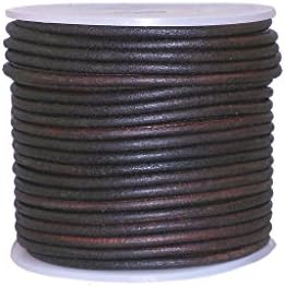 1,5 mm okrugli kožni kabel, tamno smeđa u nevolji, kožna kablova za nakit pravljenje narukvice, originalne kožne žice i čipke, rola od 20 metara