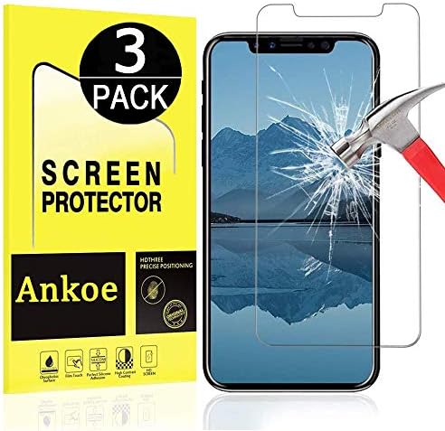 [3-Pack] Ankoe za iPhone XR / 11 zaštitnik ekrana, 2.5 D Edge 0.33 mm Clear film protiv ogrebotina i Ultra Slim HD Clear Premium kaljeno staklo za iPhone 11 / XR 6.1 Inch