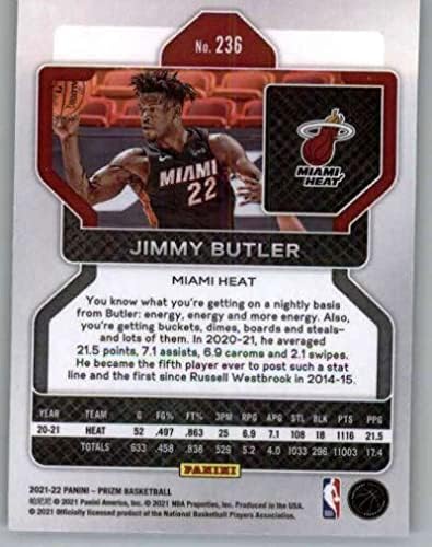 2021-22 Panini Prizm 236 Jimmy Butler Miami Heat NBA košarkaška baza trgovačka kartica
