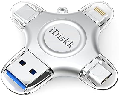 Idiskk MFI certifikat 256GB foto stick za iPhone USB C iPad Pro Android Samsung Flash Drive za iPhone 14/13/12/12 Pro / 12 Mini / 11/11 / Pro / 6/7/8 / XR / X / XS maks., iPad Pro vanjsko spremište za PC, MacBook ...