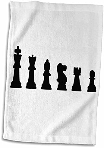 3d ruža crno-bijela linija-Šah-mat igra komad siluete šahovski navijači igrači Masters ruku/sportski
