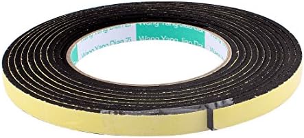 Aexit Black Eva ljepljive trake 1cm široka 4m dužina 3 mm gusta jednostrana otporna na ljepljiva traka za prijenos otpornosti na traku