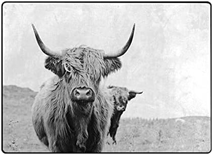 BAXIEJ Highland Škotska krava veliki meki prostor prostirke rasadnik Playmat prostirka za igru za djecu soba