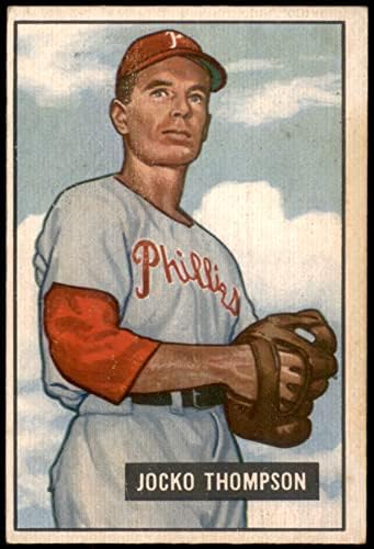 1951 Bowman 294 Jocko Thompson Philadelphia Phillies VG / Ex Phillies