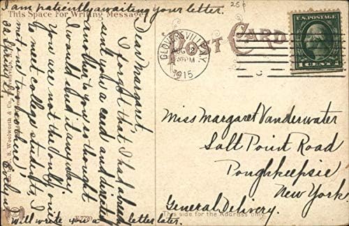Pošta Gloversville, Njujork NY originalni antički razglednica 1915