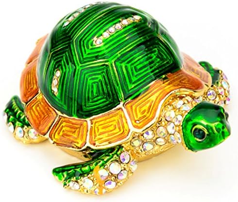 Lilly raketna kolekcionarna kutija sa kristalnim kristalima Bejeweled Swarovski - zelena kornjača