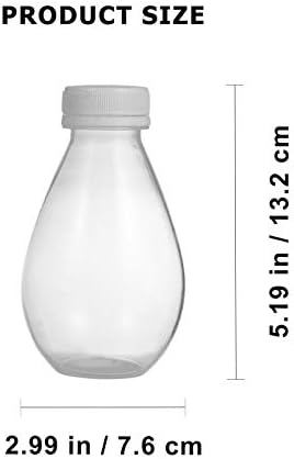 Hemoton 10pcs Clear plastične boce od mlijeka Prozirne prazne boce za piće za piće Ponovno piće za piće