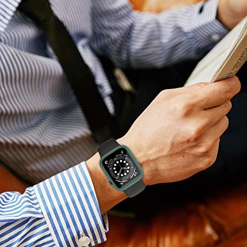 VASG 5-paket kompatibilan sa Apple Watch Case 44mm, ugrađeni HD Clear Ultra-Thin zaštitnik ekrana poklopac
