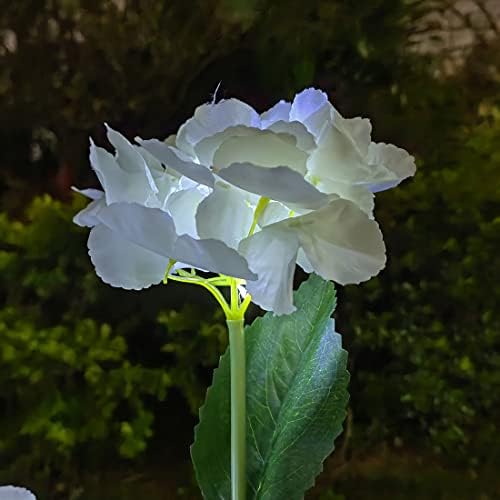 Solarna svjetla Vanjska dekorativna 2 paketa vodootporna hortenzija svileno cvijeće svjetla za vrtne