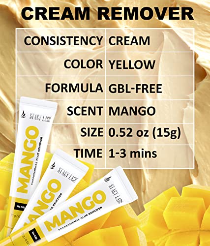 Mango krema za uklanjanje + extra Strong Evolution ljepilo za produžavanje trepavica-Stacy Lash 5 ml / 1-2