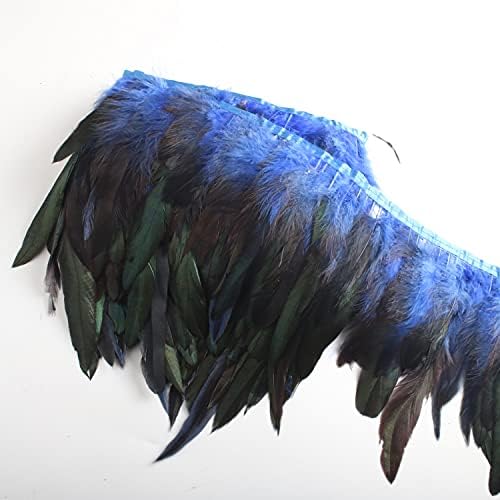 Pumcraft 10 Meter 13-18cm Chicken Rooster rep Feathers Trims Strip za vjenčanje Božić Holiday Home