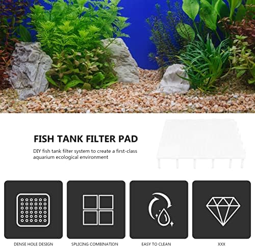 PATKAW dekorativna Tacna 10 kom filter filter podloga akvarijumski akvarijum Filter podloga ribnjak zadebljana Filter spužvasta podloga za riblje plastične posude za ribu