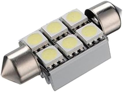 2kom Super svijetle bijele sijalice za automobil festoon LED sijalice mogu autobus Bijela 5050 4-SMD LED karta Dome unutrašnja sijalica L86