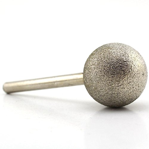 Zveckanje 25mm 1 inčni sferična glava dijamant brušenje bit Coated okrugli loptu Burs Grit 80 alati za Kamen