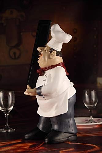 Zamtac Visina 40cm Resin kuhinja Chef figurinski kolač pekara Kuhar Minijaturna poruka Ploča za kuhanje Kuhinjska kuhinja Restoran Bar Cafe