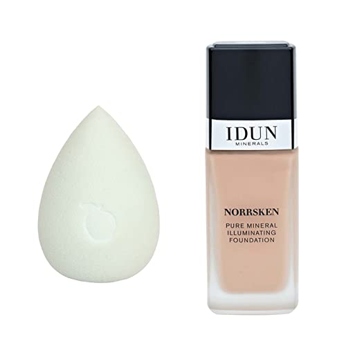 IDUN minerale - Norrsken Set za osnivanje i šminka - Longwear, lamenska pokrivenost tekućim zaklada