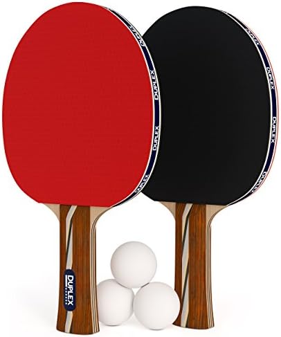 Dupleks 6 zvjezdica ping pong pong set od 2 stolnog teniskog reketa sa 3 kuglice