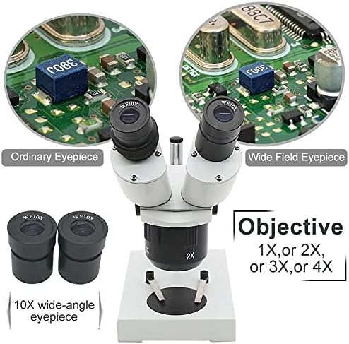 WENLII 10x-20x-30X-40X binokularni Stereo mikroskop osvijetljeni industrijski mikroskop sa Okularom za popravak sata PCB inspekcija