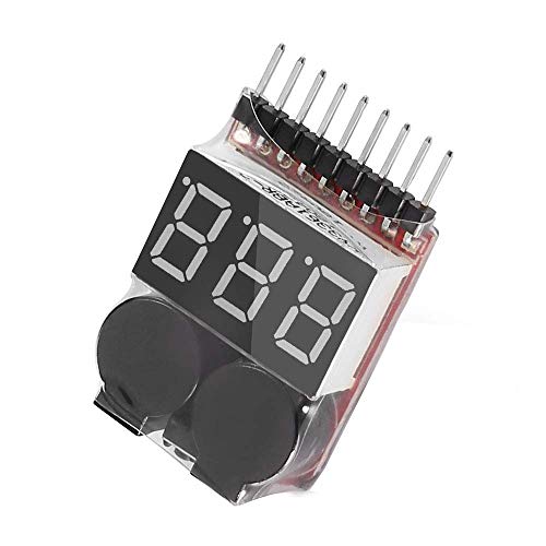 DAOKI 5kom 1-8S niskonaponski Tester baterije Tester alarma Lipo voltage Indicator Checker sa Lipo baterijom + najlonskim patentnim zatvaračima