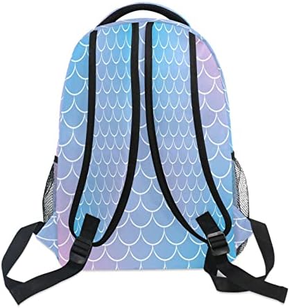 Alaza DIY Vaše ime Mermaid Travel Laptop ruksak Poslovni dnevni papitni prenosnici za žene muškarci