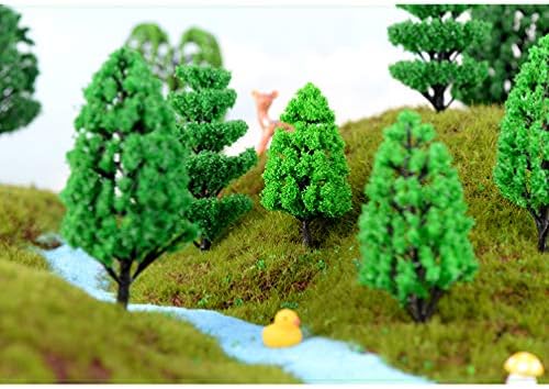 TOYANDONA minijaturne biljke 10kom Model drveća voz pejzaž drveće minijaturna Umjetna arhitektura