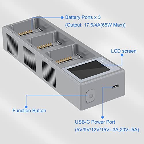 Punjač baterije za DJI MAVIC 3,čvorište za punjenje Sa indikatorom napunjenosti LCD ekran,dodatna