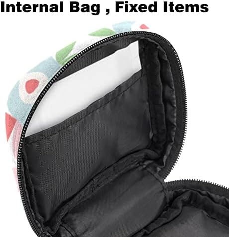 ORYUEKAN torba za Period, torba za odlaganje higijenskih uložaka, ženstvena torba za higijenske uloške za djevojčice žene dame, Moderan jednostavan geometrijski uzorak ljeto