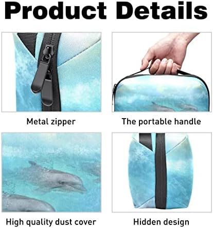 Elektronski Organizator, torba za organizatore putnih kablova torbica elektronska dodatna oprema za nošenje prenosiva vodootporna torba za skladištenje kabla, kabla, punjača, plavog okeanskog kita