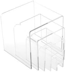 Držači za Marketing Set od 5 prozirnih akrilnih uspona za Prikaz- 1, 2, 3, 4, i debljine 5 kvadrata 1/8, za izloženi nakit i poklone