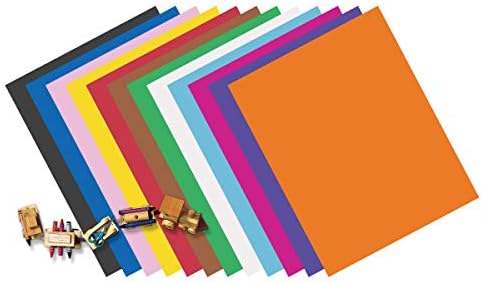 Pacon® 6-slojna Željeznička ploča, 10 različitih boja, 22 x 28 , 25 listova