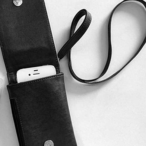 Crna ok personalizirani gest uzorak telefon novčanik torbica viseći mobilni torbica crni džep
