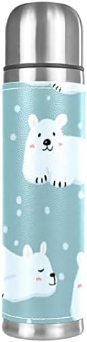 Koža od nehrđajućeg čelika Izolirana krigla polar medvjed termos vodna boca za vruće i hladnu piću djeca odrasli
