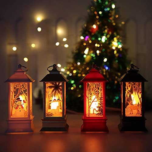 NC 1 komad svijećnjaka kvadratno svjetlo LED elektronska svijeća svjetlo Božićna dekoracija rekviziti desktop fenjer dekoracija ukrasi domaćinstvo viseća noćna lampa na baterije