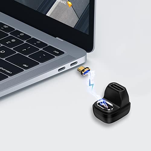 Youngselly USB C magnetski adapter i USB C priključak, podrška Thunderbolt 4, USB4.0, PD 100W Brzi punjenje Kompatibilno sa Macbook-om i više USB C uređaja.