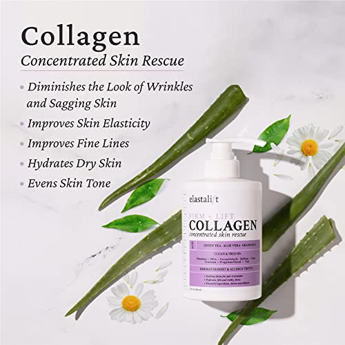 Elastalift kolagen krema za tijelo + losion za posvjetljivanje vitamina C Set za njegu kože, Anti Aging face