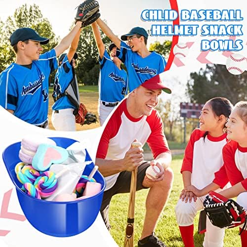 18 paket sladoleda snack Bowl 8 oz Mini bejzbol kapa Bowls za djecu kacigu Chip Bowl Sundae