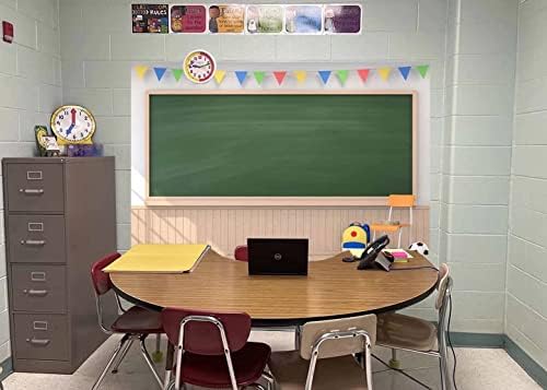 CORFOTO tkanina 10x8ft pozadina za povratak u školu digitalna pozadina za učionicu na tabli drveni