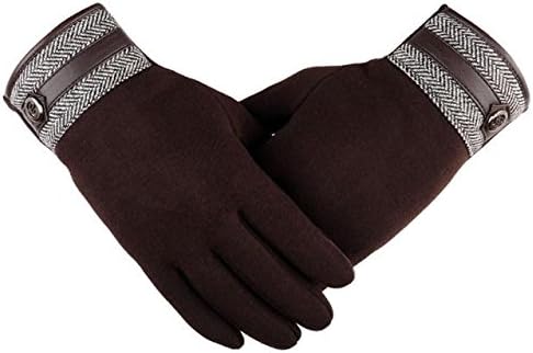 Armfre Tops muške zimske rukavice od flisa sa zatvaračem Herringbone toplo Vjetrootporne rukavice